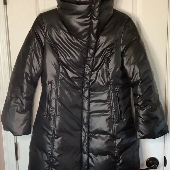Mackage Shiny Black Puffer Coat - Picture 6 of 7